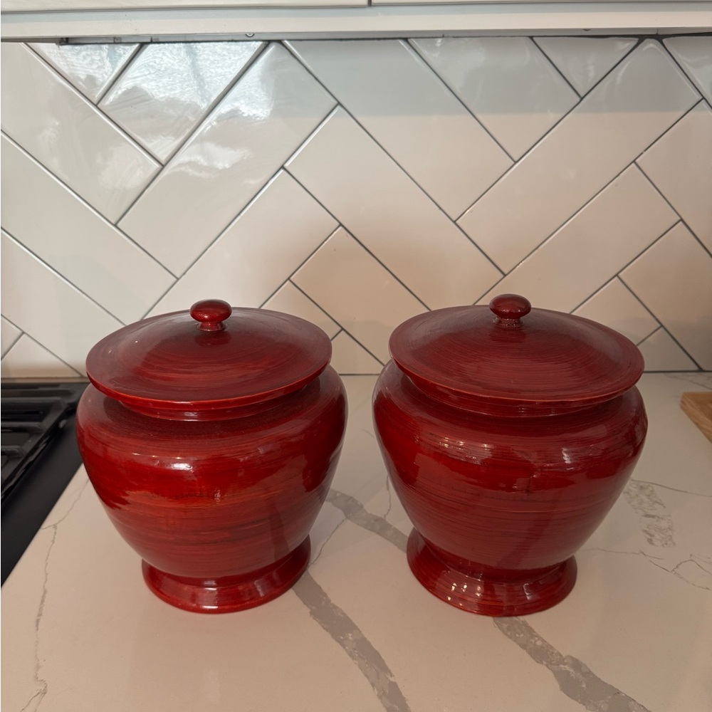 Target Global Home Canisters Red - Set of 2